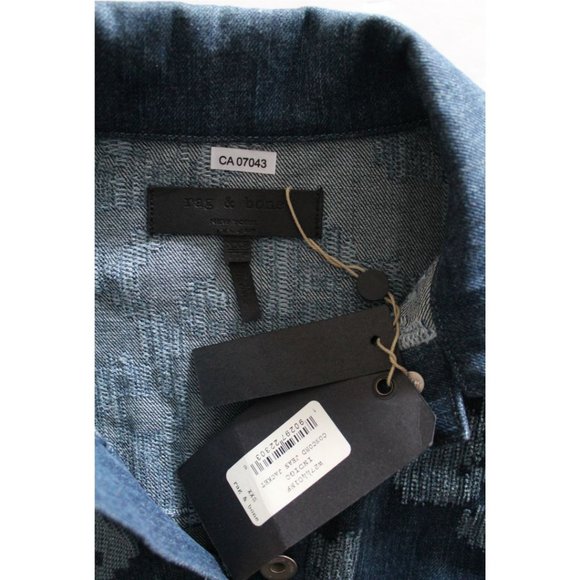 Rag & Bone Concord Jean Jacket Indigo Size XXS Textured - Picture 7 of 7